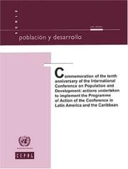 Tapa de Commemoration of the Tenth Anniversary of the International Conference on Population and Development