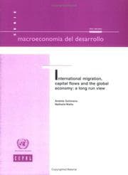 Tapa de International migration, capital flows and the global economy