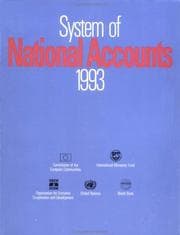 Tapa de System of national accounts 1993