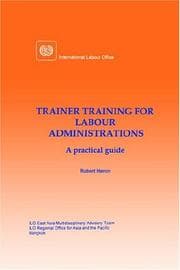 Tapa de Trainer training for labour administrations