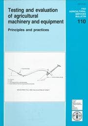 Tapa de Testing and evaluation of agricultural machinery and equipment