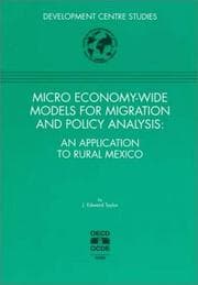 Tapa de Micro Economy-Wide Models for Migration and Policy Analysis