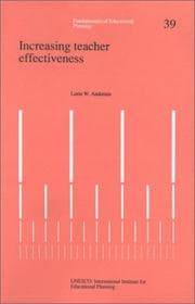 Tapa de Increasing teacher effectiveness