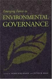 Tapa de Emerging forces in environmental governance