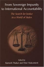 Tapa de From sovereign impunity to international accountability