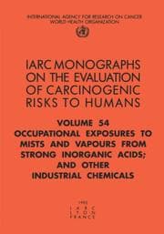 Tapa de Occupational exposures to mists and vapours from strong inorganic acids and other industrial chemicals