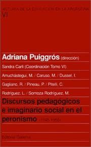 Tapa de Discursos pedagógicos e imaginario social en el peronismo, 1945-1955