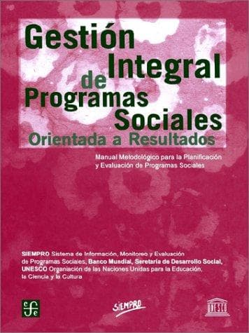 Tapa de Gestión Integral de Programas Sociales Orientada a Resultados