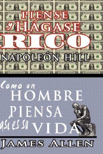 Tapa de Piense y hágase rico & Como un Hombre Piensa Asi es Su Vida