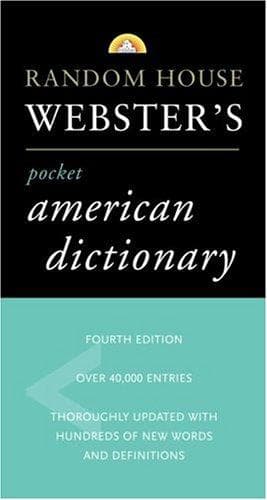 Tapa de Random House Webster's Pocket American Dictionary