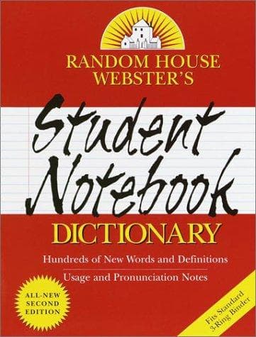 Tapa de Random House Webster's Student Notebook Dictionary