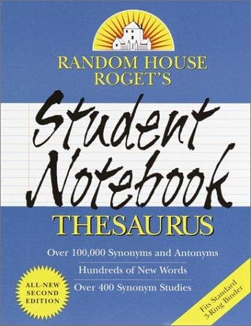 Tapa de Random House Roget's Student Notebook Thesaurus