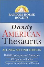 Tapa de Random House Roget's handy American thesaurus
