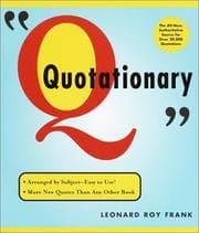 Tapa de Random House Webster's quotationary
