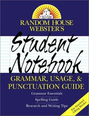 Tapa de Random House Webster's Student Notebook Grammar, Usage, and Punctuation Guide