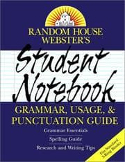 Tapa de Random House Webster's Student Notebook Grammar, Usage, and Punctuation Guide