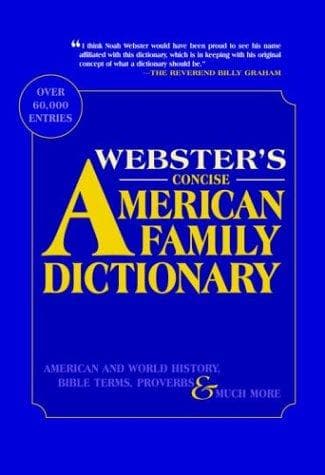 Tapa de Webster's Concise American Family Dictionary