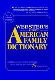 Tapa de Webster's Concise American Family Dictionary