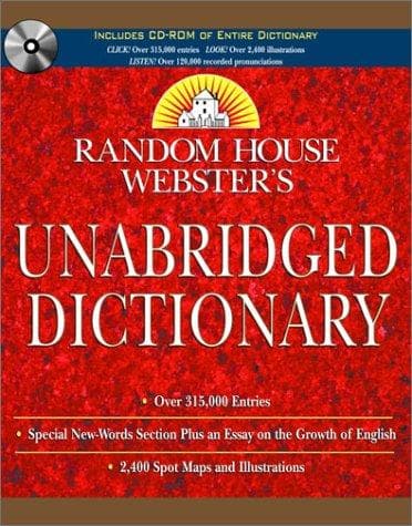 Tapa de Webster's Unabridged Dictionary and Set