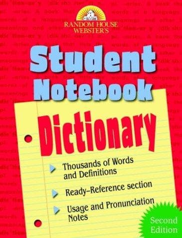Tapa de Random House Webster's Student Notebook Dictionary