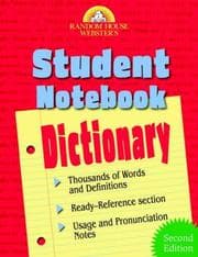 Tapa de Random House Webster's student notebook dictionary.