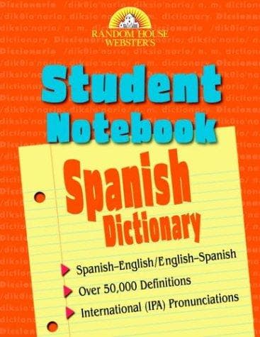 Tapa de Random House Webster's Student Notebook Spanish Dictionary