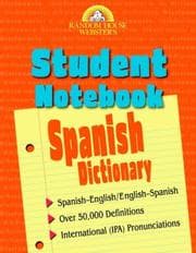 Tapa de Random House Webster's Student Notebook Spanish Dictionary