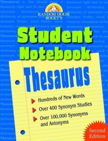 Tapa de Random House Roget's Student Notebook Thesaurus