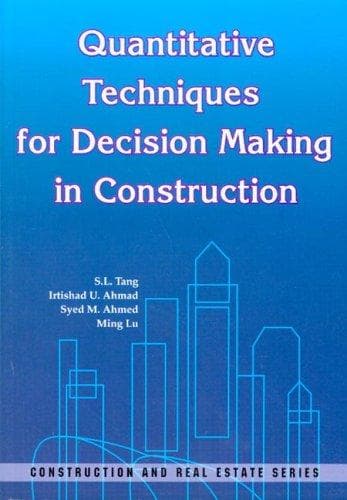 Tapa de Quantitative Techniques for Decision Making in Construction