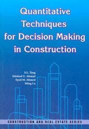 Tapa de Quantitative Techniques for Decision Making in Construction
