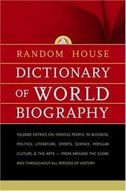 Tapa de Random House dictionary of world biography