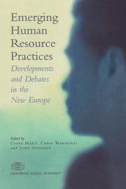 Tapa de Emerging human resource practices