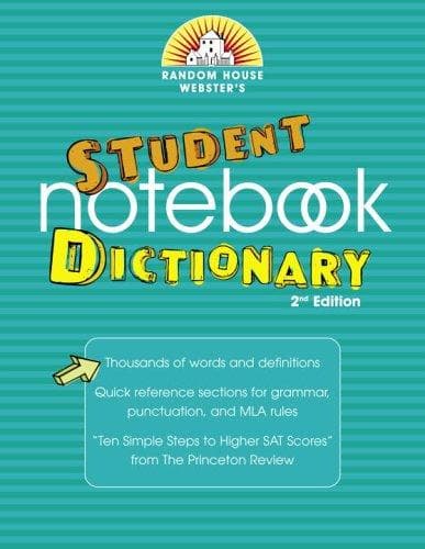 Tapa de Random House Webster's Student Notebook Dictionary, Second Edition