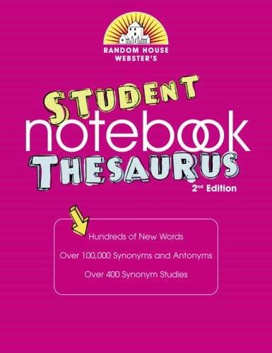 Tapa de Random House Webster's Student Notebook Thesaurus, Second Edition