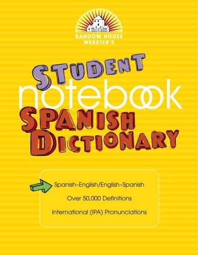 Tapa de Random House Webster's Student Notebook Spanish Dictionary