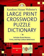 Tapa de Random House Webster's Large Print Crossword Puzzle Dictionary