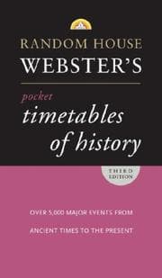 Tapa de Timetables of history