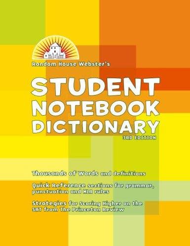 Tapa de Student Notebook Dictionary