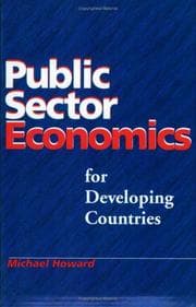 Tapa de Public sector economics for developing countries