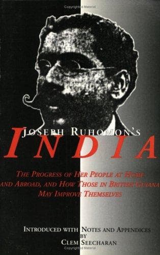 Tapa de Joseph Ruhomon's India