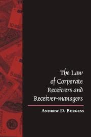 Tapa de The law of corporate receivers and receiver-managers