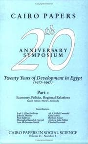 Tapa de Twenty Years of Development in Egypt