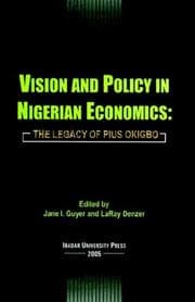 Tapa de Vision and policy in Nigerian economics