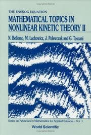 Tapa de Mathematical topics in nonlinear kinetic theory II