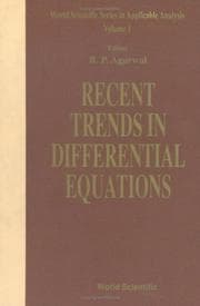 Tapa de Recent trends in differential equations