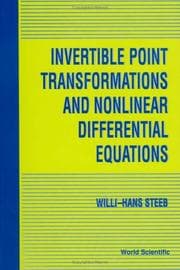 Tapa de Invertible point transformations and nonlinear differential equations