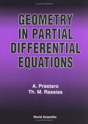 Tapa de Geometry in partial differential equations