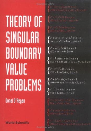 Tapa de Theory of singular boundary value problems