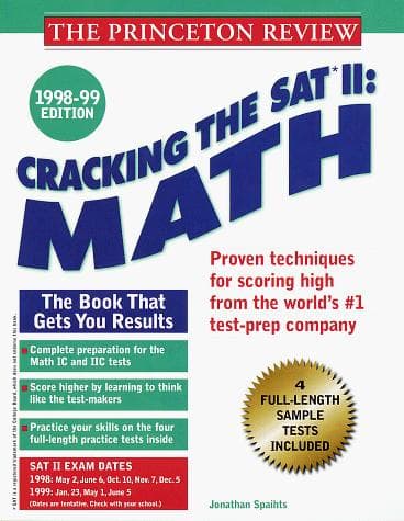 Tapa de Cracking the SAT II Math 1998-99 Edition