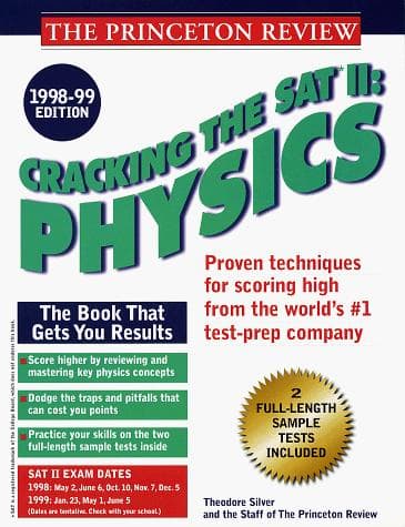 Tapa de Cracking the SAT II Physics 1998-99 Edition